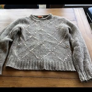 Taupe wool sweater